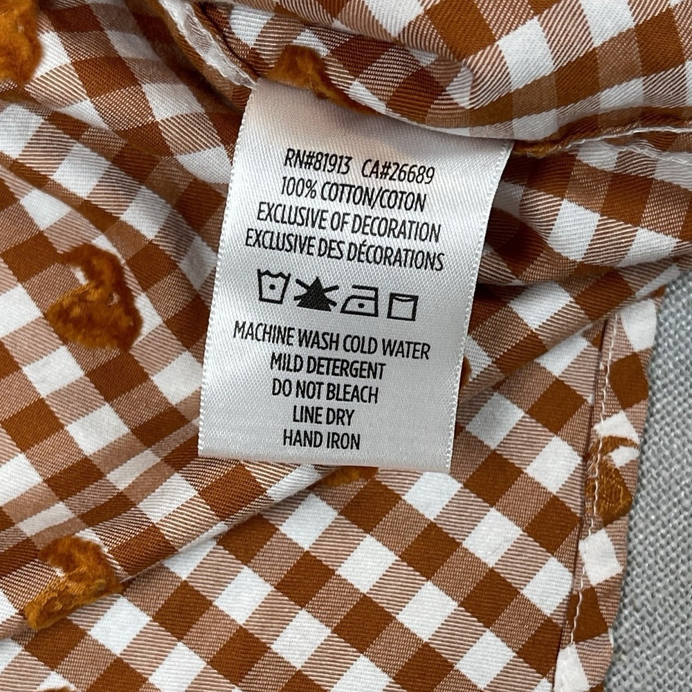 Robert Graham Shirt Mens‎ 3XL White Burnt Orange Check Short Sleeve Classic Fit - Picture 8 of 12